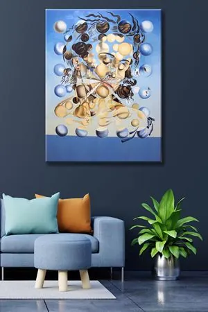 Salvador Dali - Galatea of the Spheres  - 106114 -  Dekoratif Duvar Kanvas Tablo