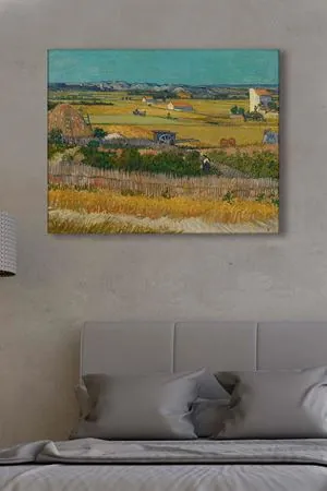Vincent van Gogh - The Reapingı  - 106013 -  Dekoratif Duvar Kanvas Tablo