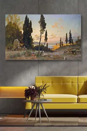 Hermann Corrodi Bosphorus'un Yanlışını İncele Sabitinople  - 108231 -  Dekoratif Duvar Kanvas Tablo