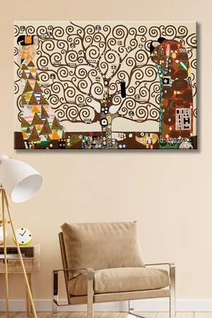 Gustav Klimt - Tree of Life  - 106047 -  Dekoratif Duvar Kanvas Tablo