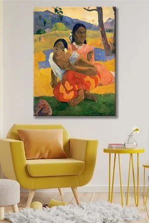Paul Gauguin - Nafea Faaipoipo  - 106464 -  Dekoratif Duvar Kanvas Tablo