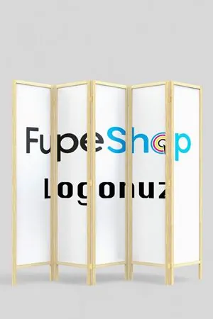 Kurumsal Logo Baskılı Paravan | Firmaya Özel Ahşap Paravan