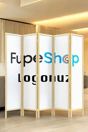 Kurumsal Logo Baskılı Paravan | Firmaya Özel Ahşap Paravan