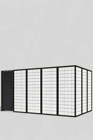 Japon Stil Kapalı Giyinme Kabini | Işık Geçirmez MDF Panel