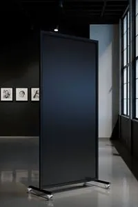 Kiralık Demir MDF Panelli Ayaklı Sergi Panosu | Tekerlekli Sergi Paravanı