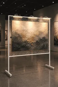 Tablo Sergileme ve Poster Panosu Kiralama | Işıklı Model